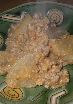 大根と豚ひき肉のみそいため煮-レシピのメイン写真