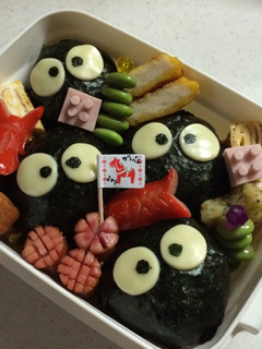 まっくろくろすけ キャラ弁-レシピのメイン写真