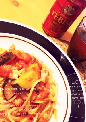 ☆茄子とベーコンのトマトパスタ☆-レシピのメイン写真