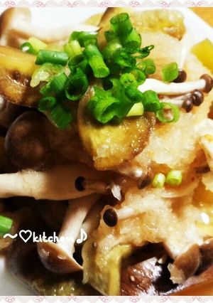 レンジで簡単☆なすとしめじのおろしポン酢-レシピのメイン写真