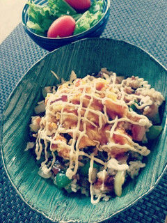 お好み焼き風チャーハン-レシピのメイン写真