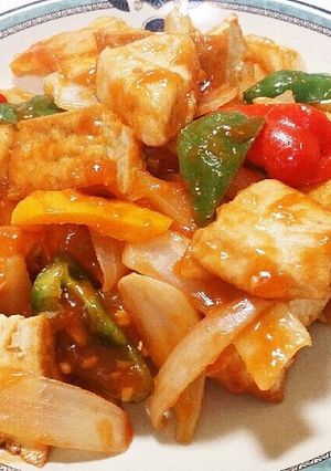 鶏胸肉＆厚揚げでヘルシー酢豚風-レシピのメイン写真