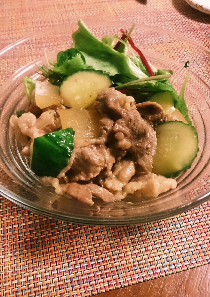 豚と大根の煮炒めにさっぱりきゅうり-レシピのメイン写真