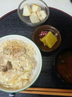 血管プラークダイエット食505(親子丼)-レシピのメイン写真