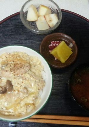 血管プラークダイエット食505（親子丼）-レシピのメイン写真