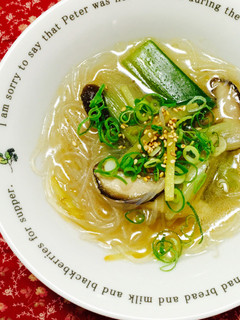 春雨・ねぎ・しいたけの♪中華風スープ-レシピのメイン写真