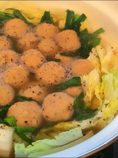 *鶏団子と白菜の美味しいお鍋*-レシピのメイン写真