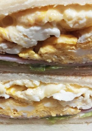 ハムチーとたまごのホットサンド-レシピのメイン写真