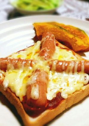 いつでも食べれる！ピザトースト♥-レシピのメイン写真