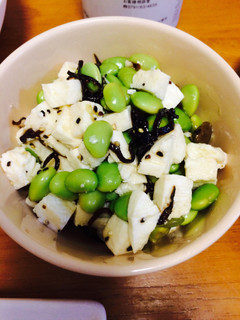 枝豆とモッツァレラの塩昆布和え-レシピのメイン写真