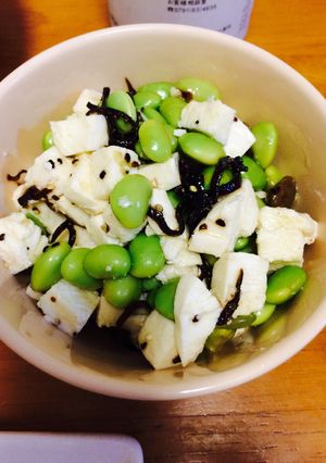 枝豆とモッツァレラの塩昆布和え-レシピのメイン写真