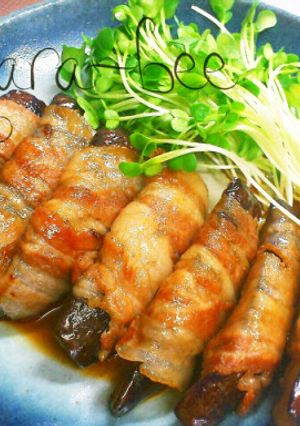 ナスがジュワうまっ♡ナスの豚巻き照り焼き-レシピのメイン写真