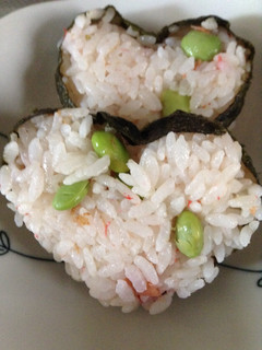 枝豆とカツオ梅のおにぎり-レシピのメイン写真