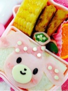 ぼんぼんリボンちゃん弁当…♩-レシピのメイン写真