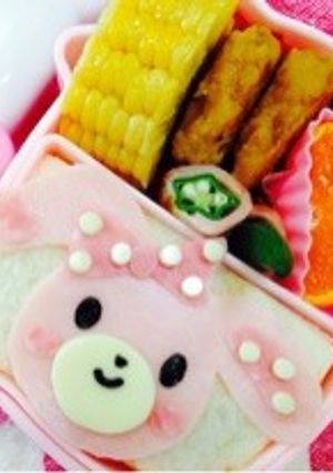 ぼんぼんリボンちゃん弁当…♩-レシピのメイン写真