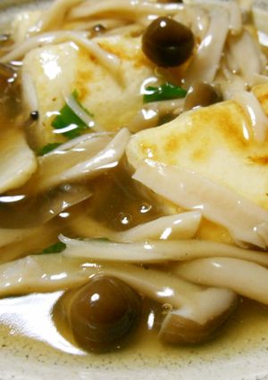 簡単☆キノコのあんかけ揚げ出し豆腐-レシピのメイン写真