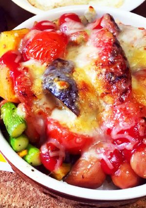 残った野菜で＊チーズ焼き-レシピのメイン写真