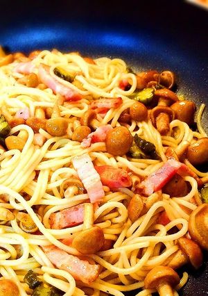 なめこの和風パスタ オススメ-レシピのメイン写真