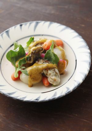かきのソテーと野菜のエスニックソース-レシピのメイン写真