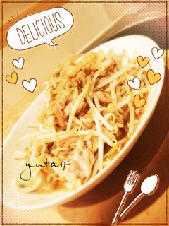 冷凍餃子でかさ増し豚もやし炒め-レシピのメイン写真