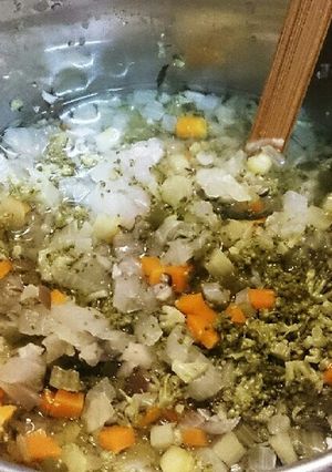 離乳食中期～圧力鍋で5分野菜煮込み-レシピのメイン写真