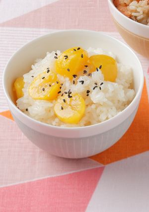 秋の味覚・電子レンジで作る栗おこわ-レシピのメイン写真