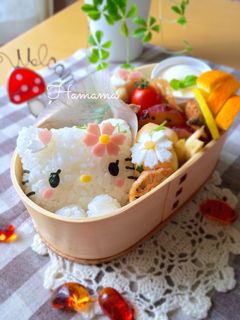 可愛いコスモスの作り方♡キャラ弁-レシピのメイン写真