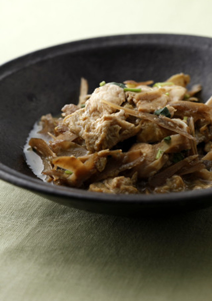 ごぼうと鶏肉の卵とじ-レシピのメイン写真