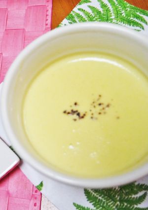 えだまめ・とうもろこしのホットすーぷ-レシピのメイン写真