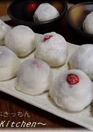 ♡いちごだいふく♡-レシピのメイン写真