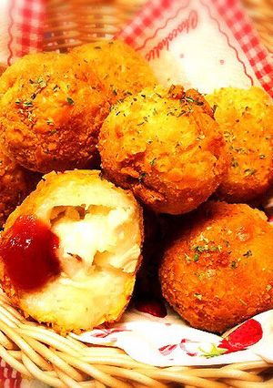 運動会♪お弁当♪鳥マヨじゃがもちコロッケ-レシピのメイン写真