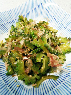 時短で簡単!ゴーヤのごま塩炒め☆-レシピのメイン写真
