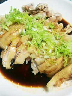 鶏もも肉の冷製(簡単な白油鶏)-レシピのメイン写真