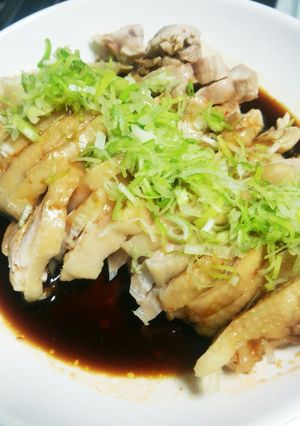 鶏もも肉の冷製(簡単な白油鶏)-レシピのメイン写真