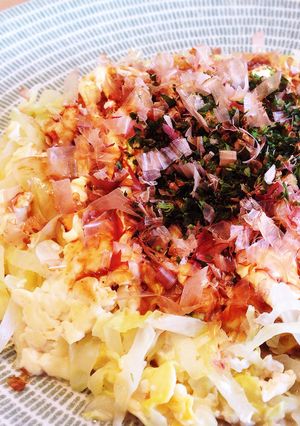 豆腐とキャベツでダイエットお好み焼き♡-レシピのメイン写真