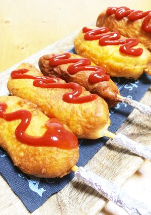 パンケーキmixでアメリカンドック-レシピのメイン写真
