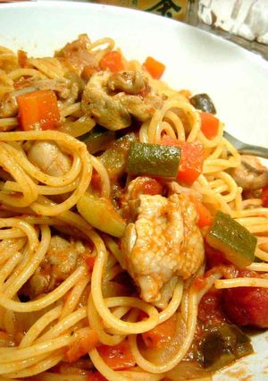 シトラス風味のラタトゥイユのパスタ-レシピのメイン写真