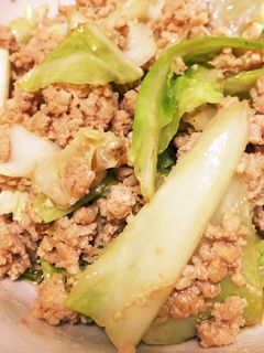 鶏そぼろのキャベツ炒め-レシピのメイン写真