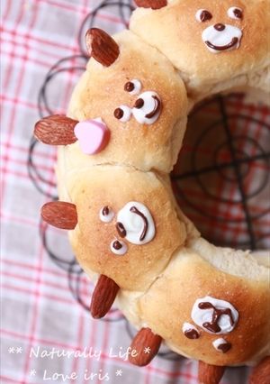 * マミーbear❤ちぎりパン *-レシピのメイン写真