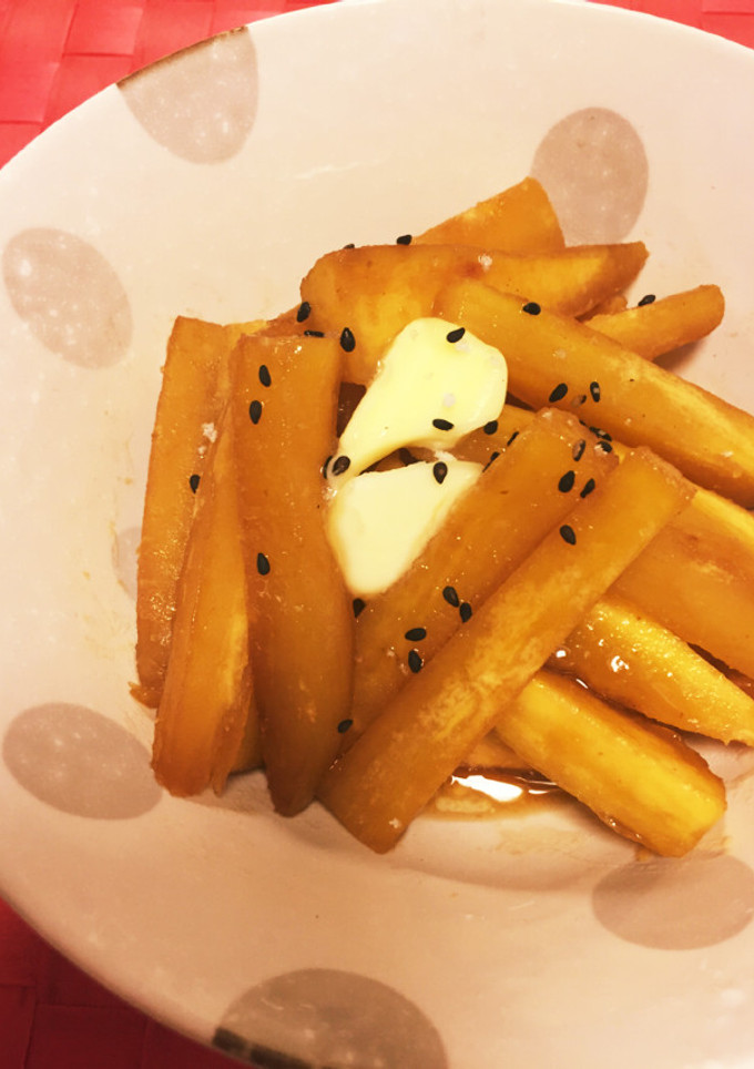 はちみつとバターでコクうま♪さつまいも☆-レシピのメイン写真