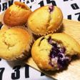 太白ごま油でクリチブルーベリーマフィン