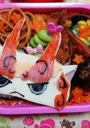 キャラ弁♡妖怪ウォッチ　しゅらコマ-レシピのメイン写真