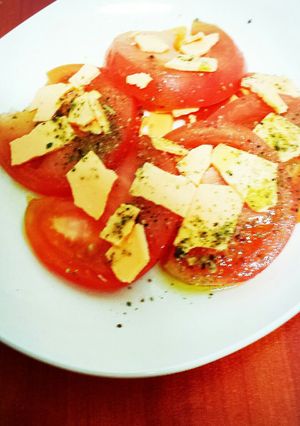 チェダーチーズとトマトのカプレーゼ-レシピのメイン写真