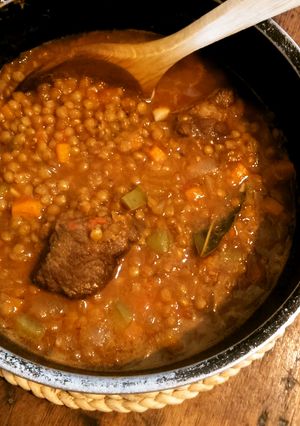 スペイン風レンズ豆と牛肉のスープ-レシピのメイン写真