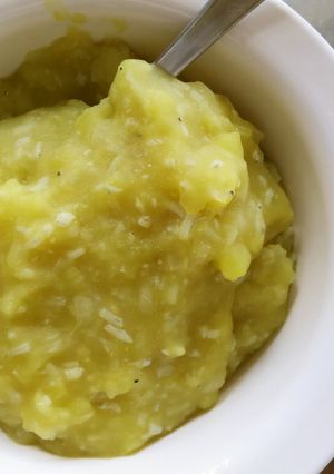 中期　サツマイモ＆しらすのスープ煮♪-レシピのメイン写真