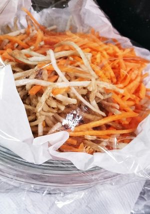 きんぴら カット野菜 レンジ-レシピのメイン写真