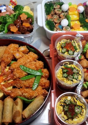 運動会のお弁当　カップご飯-レシピのメイン写真