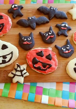ハロウィンアイシングクッキー-レシピのメイン写真