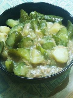 きゅうりとツナ缶とじゃがいもで煮物-レシピのメイン写真