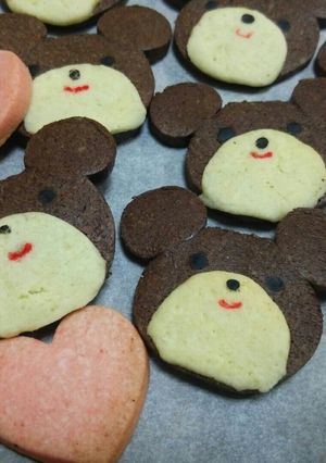 簡単♪くまちゃん♡アイスボックスクッキー-レシピのメイン写真